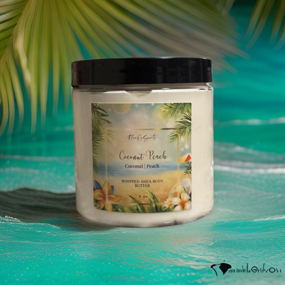 COCONUT PEACH WHIPPED BODY BUTTER | 8 OZ